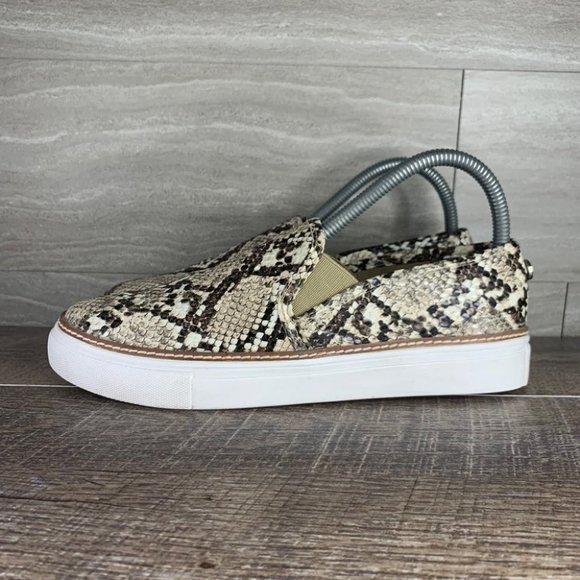 Steve Madden Jalia Snakeskin Slip On Sneaker - Picture 4 of 8